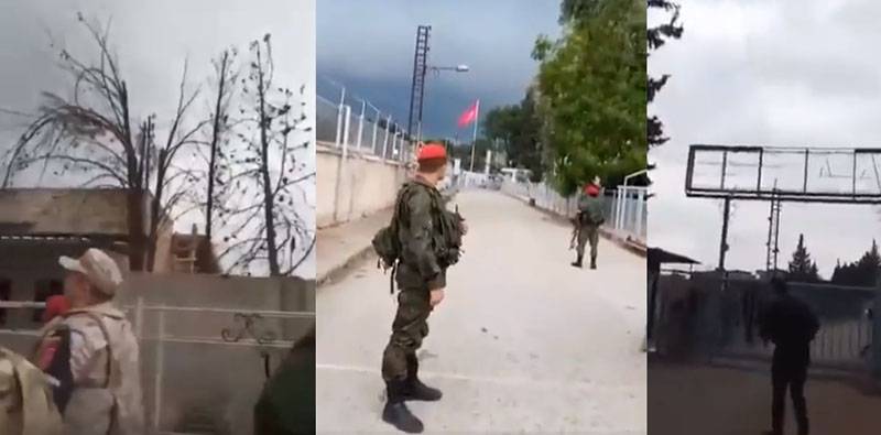 has footage from the explosion on the object of the patrol of the military police of the Russian Federation in the North of Syria