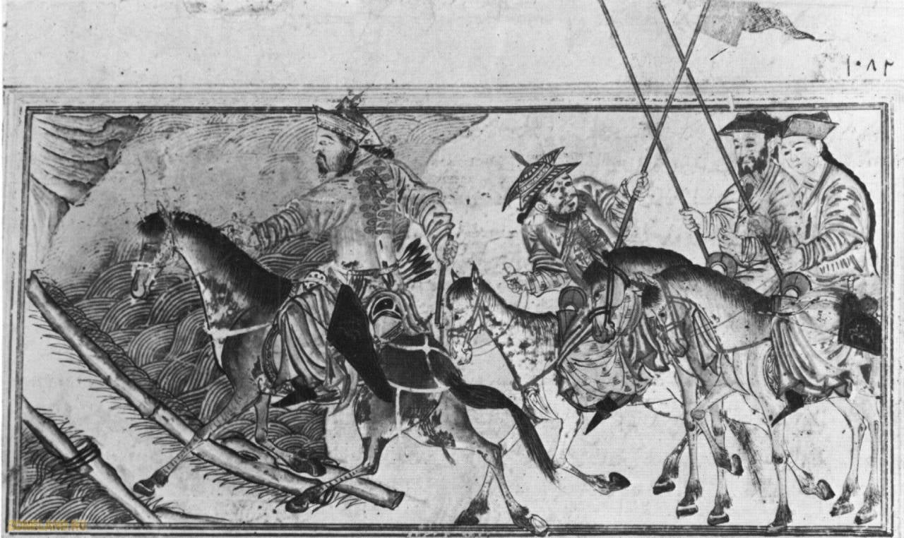 Битва на реке фат краткое. Марко поло Гравюры Чингисхана. Иллюстрация бычья шкура. Гравюра зверства монголов.