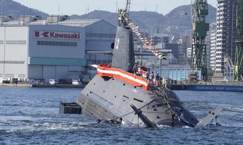 The last in the series of diesel-electric submarines of the Soryu class for the country's Navy launched in Japan