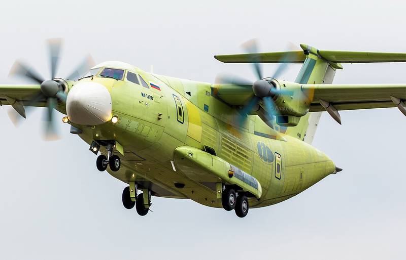 The mass of the first prototype IL-112В transport aircraft was reduced by a ton