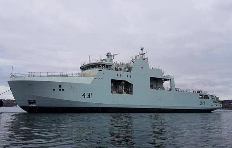 The second Arctic patrol ship launched in Canada