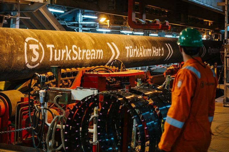 Beide Fäden der Turkish Stream-Gasleitung waren mit Gas gefüllt