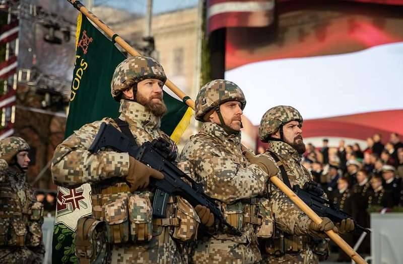 In Riga was held a military parade in honor of the 100th anniversary of the Latvian army