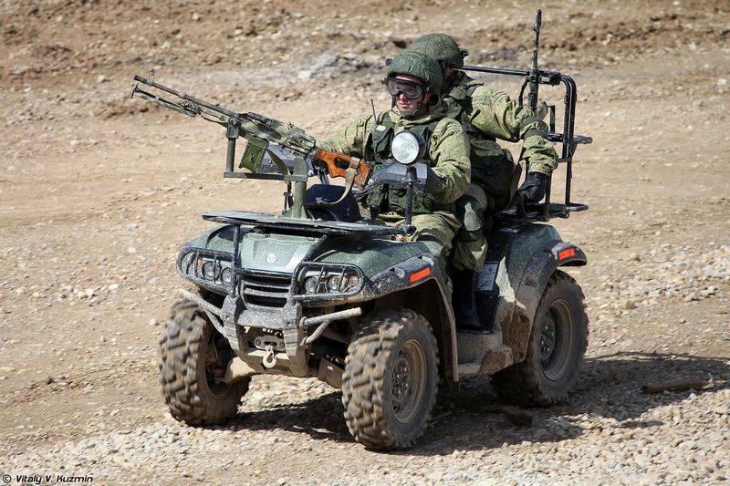 Russian military police will be equipped with ATVs