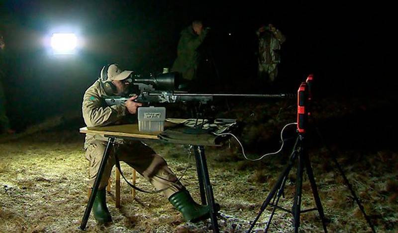 Russian shooter hit a target at 2 km in complete darkness