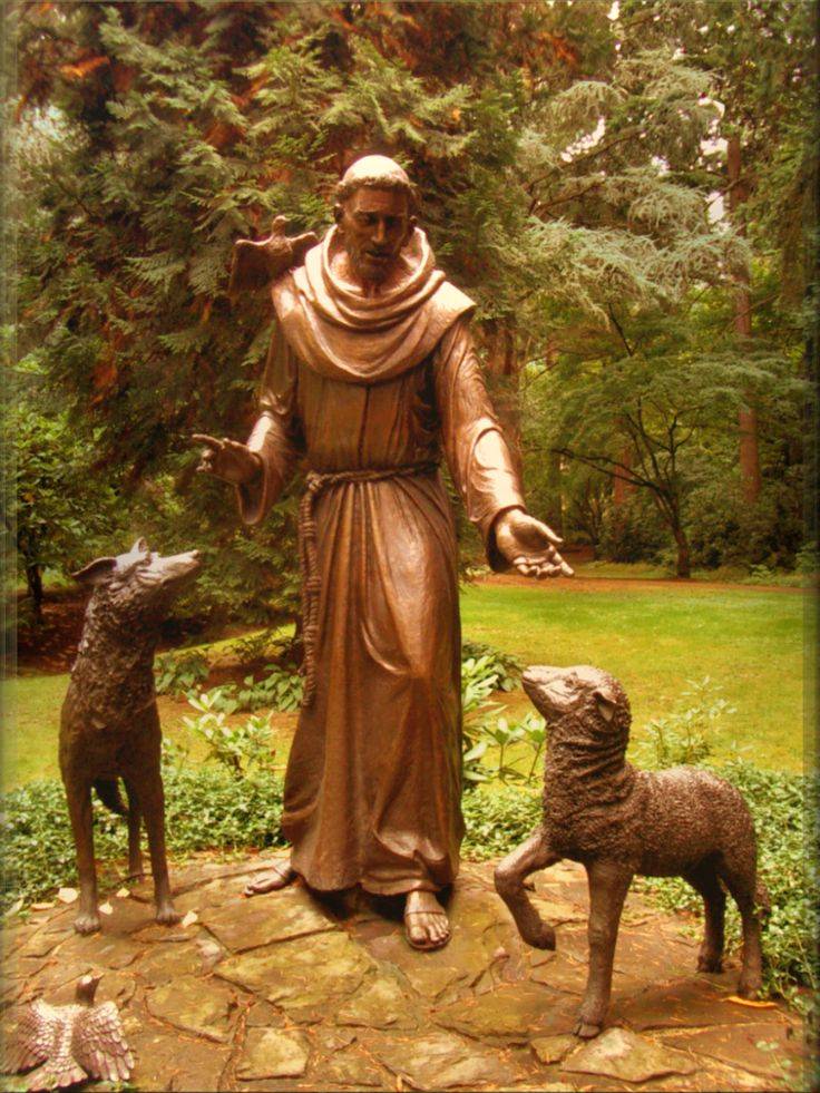 Two faces of the catholic church. Francis of Assisi: a man "not of the world"