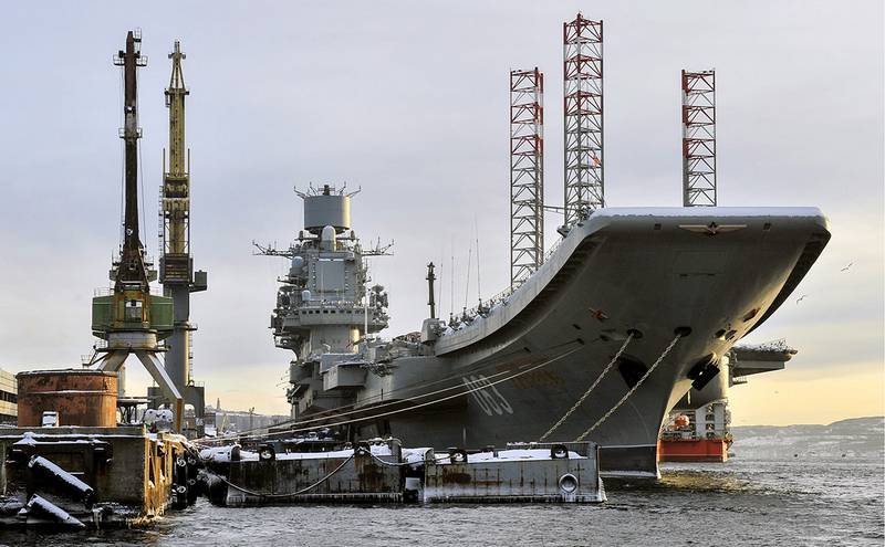 The aircraft carrier cruiser Admiral Kuznetsov needed additional repairs