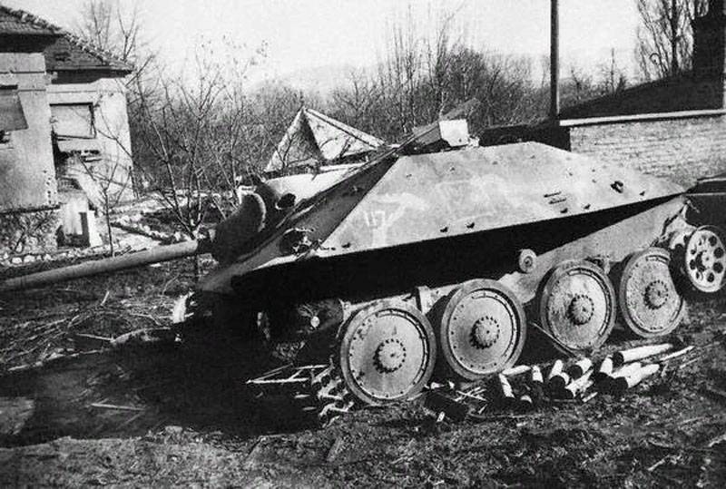 Sobre las deficiencias del "destructor de tanques" "Hetzer" de uno de los comandantes de armas autopropulsadas