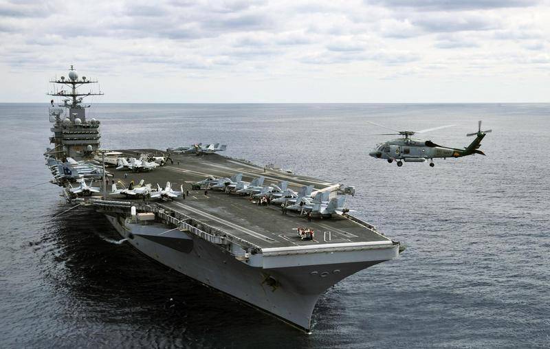 Off the coast of Syria, USS Harry Truman and Turkish Navy ships held exercises