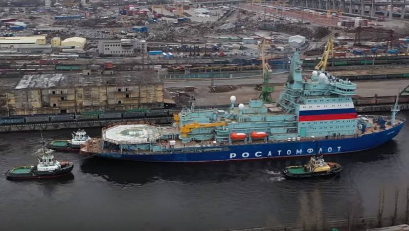 项目22220“ Arktika”的主要破冰船已经完成了第一阶段的测试
