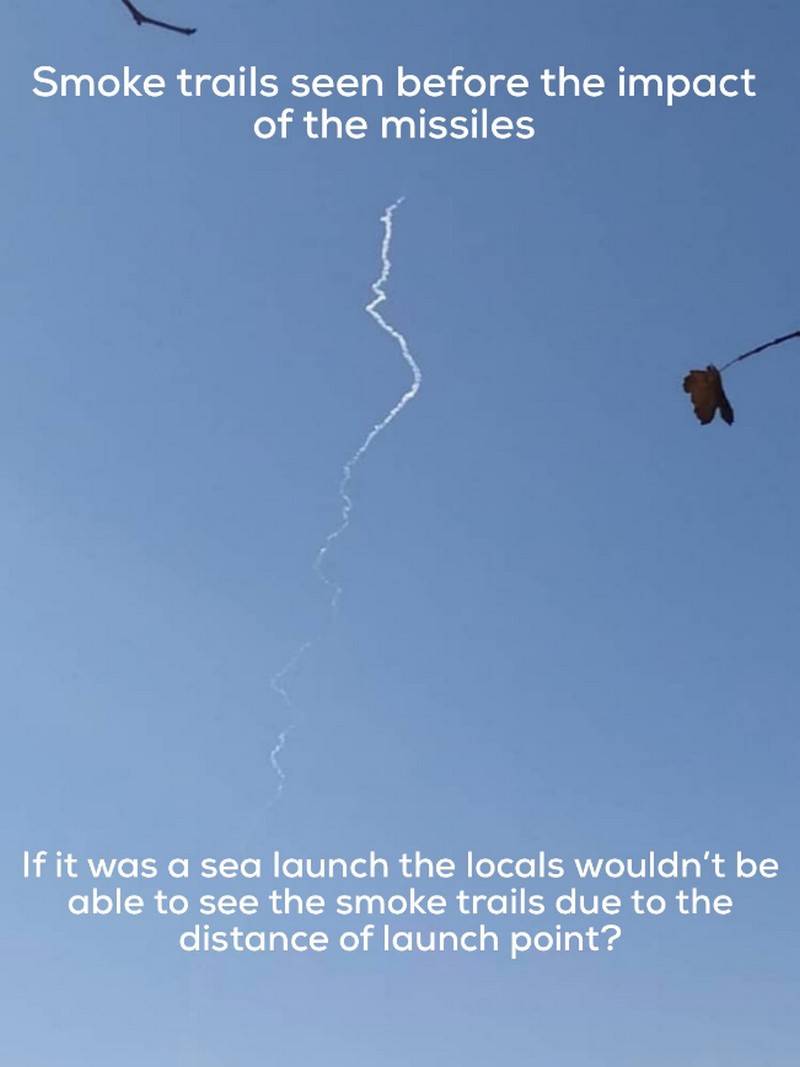 The Cornet rockets are now being hit from the air?