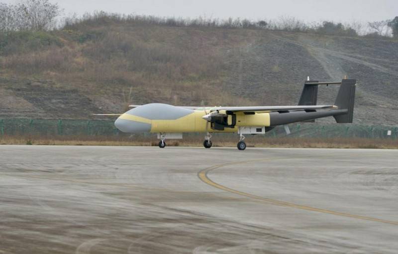 China has tested a new heavy drone trimotored