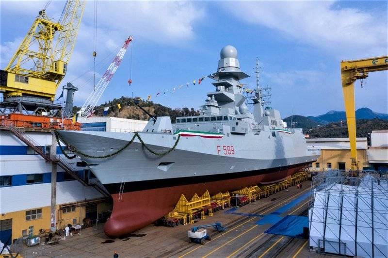 In Italy launched the tenth class frigate FREMM 