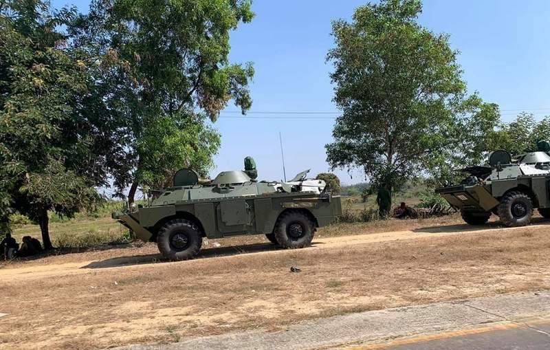 Myanmar army received a batch of modernized BRDM-2MS