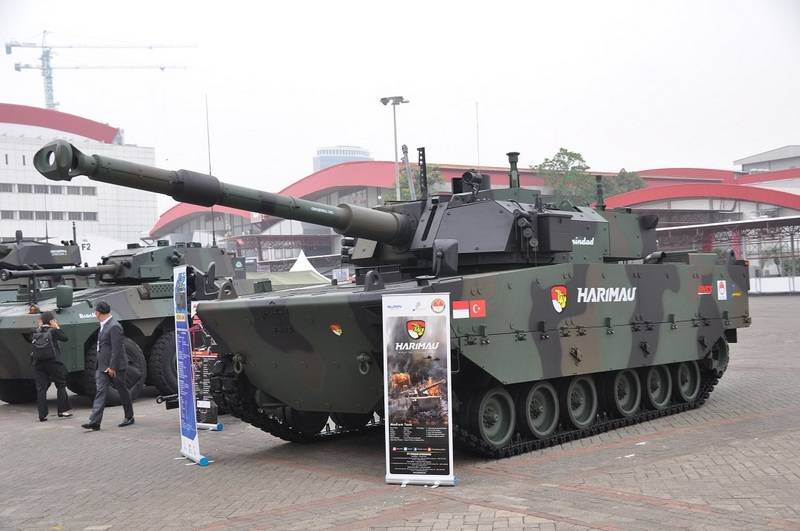 Indonesia comienza a ensamblar el primer lote de tanques medianos de producción de Harimau