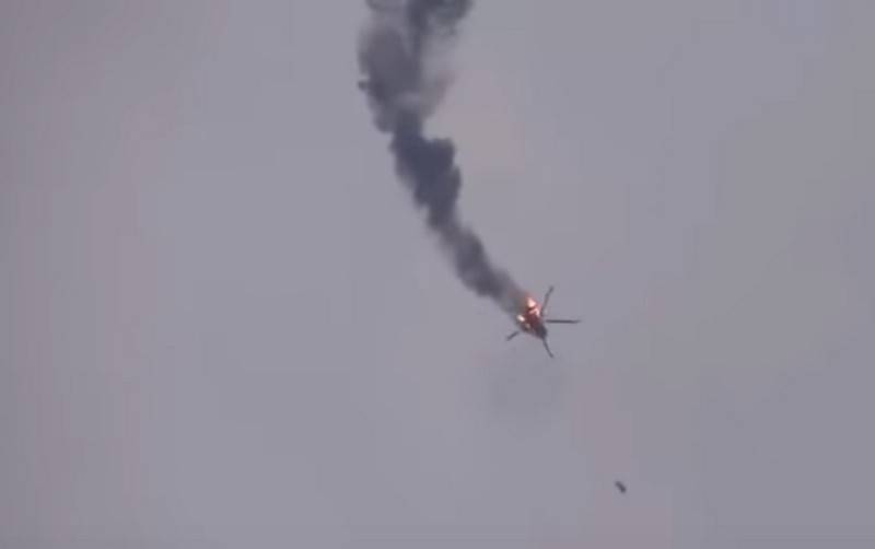 Pro-Turkish militants shot down a Syrian Air Force Mi-17 helicopter in Idlib province