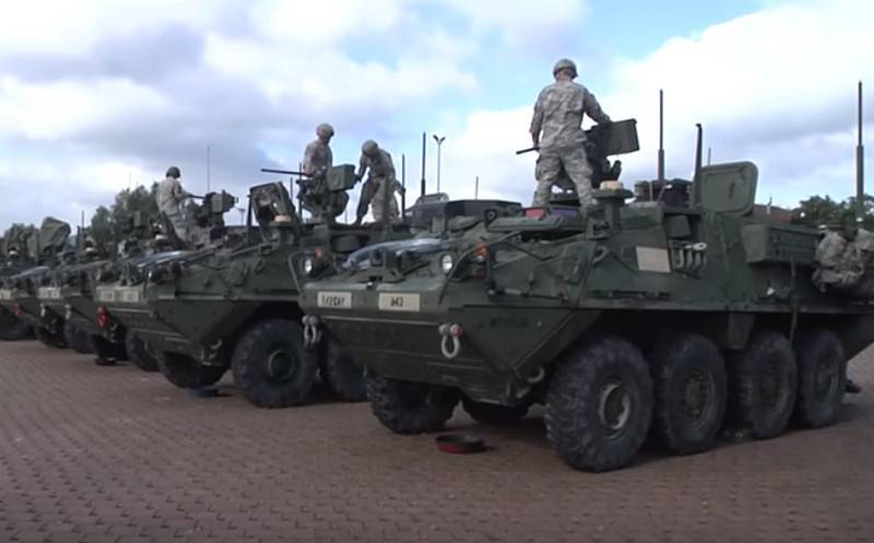 American Stryker armored personnel carrier was left without active protection