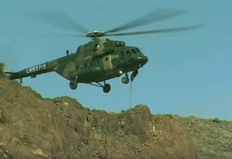 Russian landing destroyed conditional enemy in Tajikistan