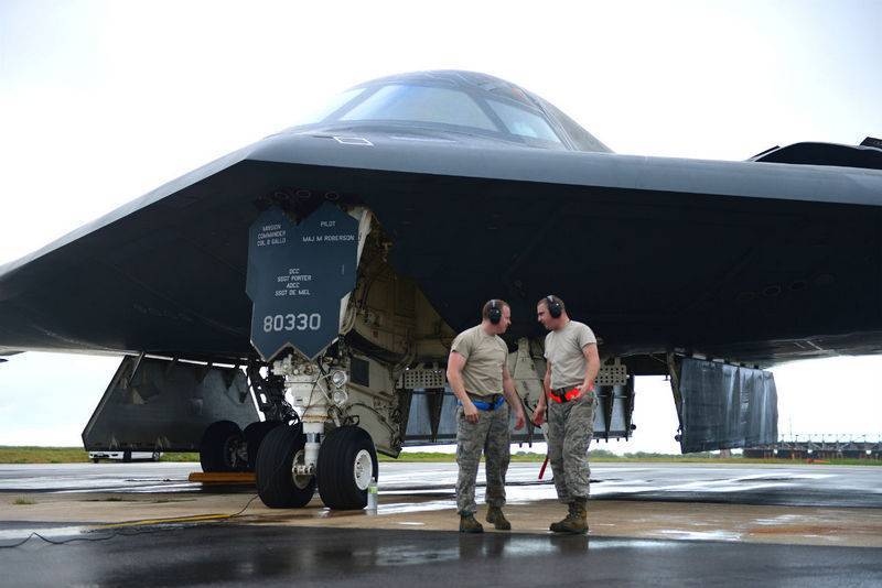 The USA has thrown B-2 Spirit bombers to Europe