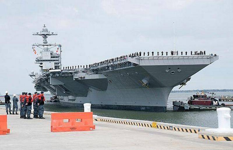 The US Navy is thinking about reducing the number of new aircraft carriers such as the Gerald R. Ford