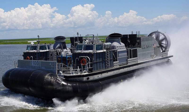 The US Navy received the lead DKVP SSC 100 (LCAC 100) of a new type of SSC