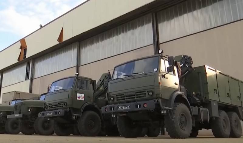 Column of the Task Force of the Ministry of Defense of the Russian Federation in Italy began a march in Bergamo