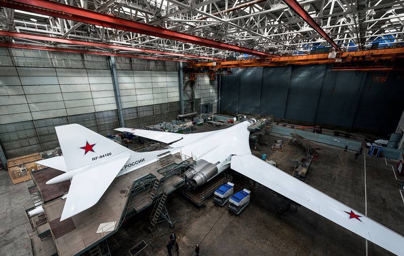 Em Kazan, começou a montagem do lote de instalação do novo Tu-160M2