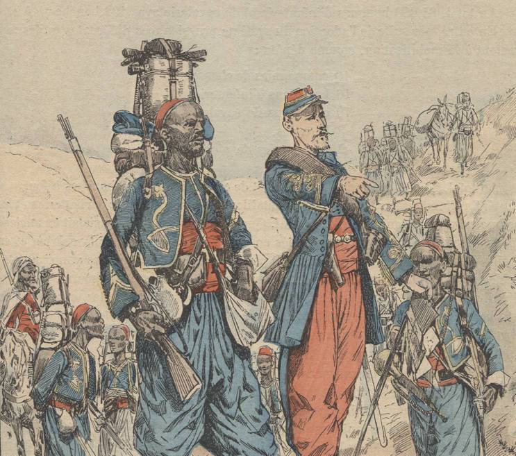 Экзотические военные части Франции. Тиральеры