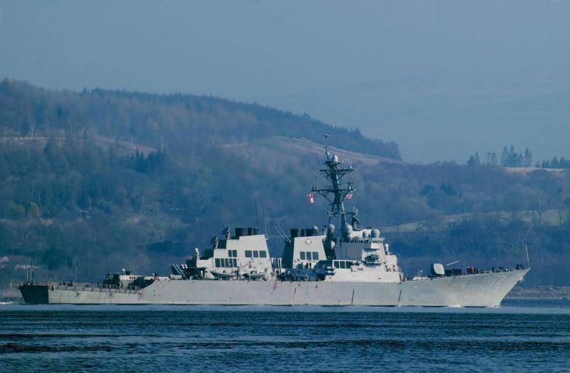 USS Porter DDG-78 URO destroyer enters the Black Sea