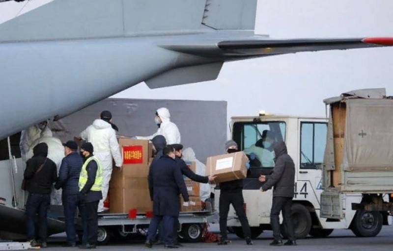 China sent aid to Moscow to fight against coronavirus