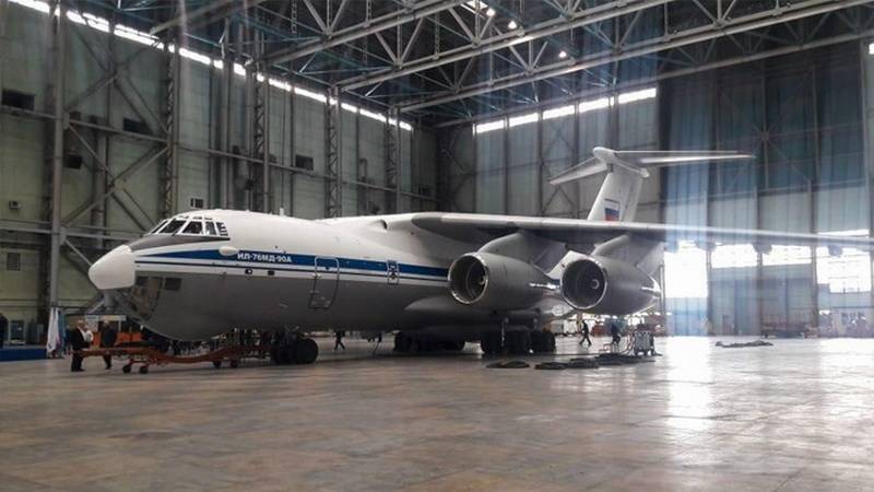 A próxima série IL-76MD-90A após a pintura foi submetida a teste.