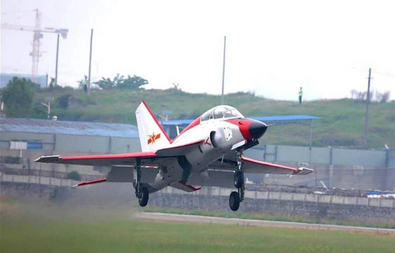 China began flight tests of the carrier-based version of the training aircraft JL-9G Sword Fish