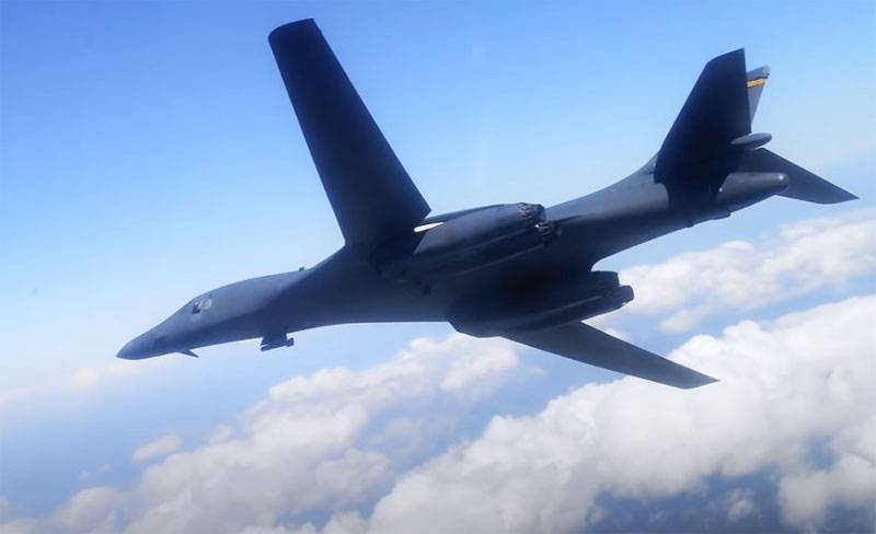 US Air Force B-1B strategic bombers fly over Sweden for the first time