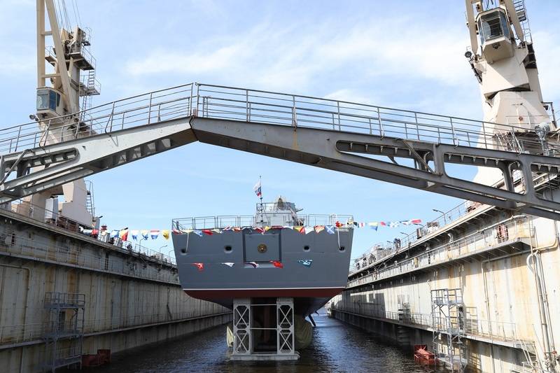 The third frigate of project 22350 Admiral Golovko launched