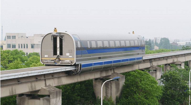 Çin'de "tren" "Maglev" yükseltilmiş versiyonu 600 km / s hız aştı