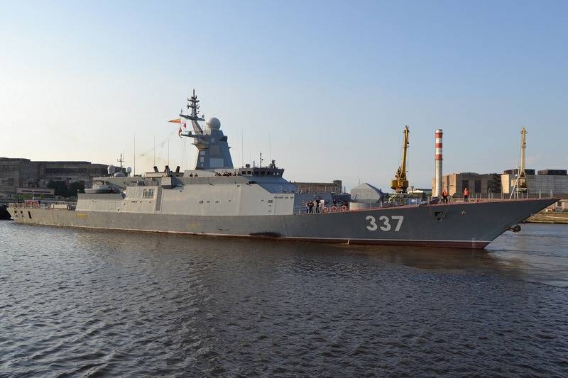 The rattling corvette returned to Severnaya Verf