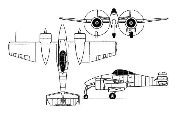 Experienced fighter Grumman XP-50 Skyrocket (USA)