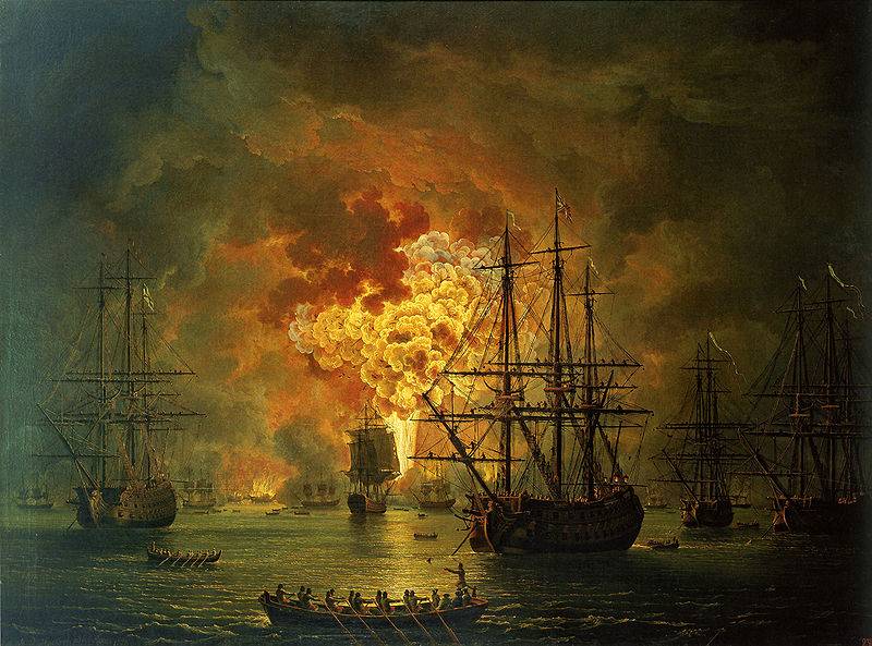 Jak Rusové „zaútočili na tureckou flotilu, porazili ji, rozbili, spálili, nechali vzlétnout do nebe, potopili, proměnili v popel...“
