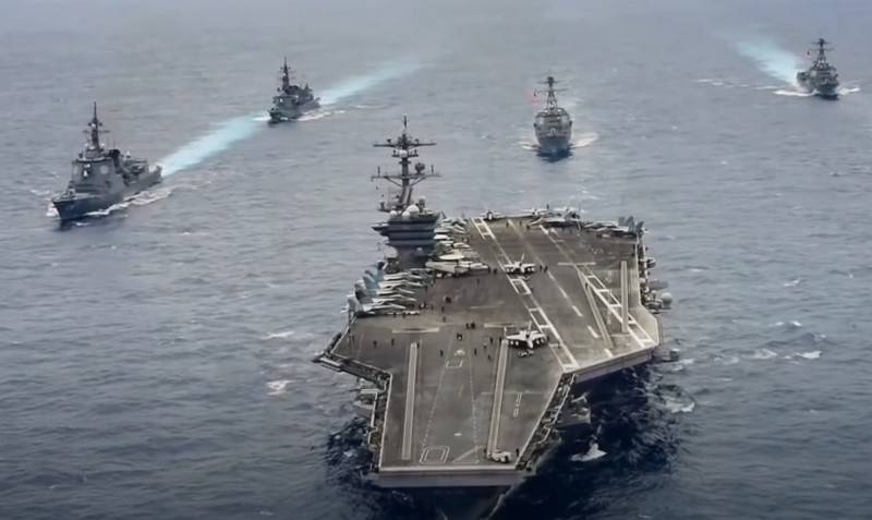 “Para manter a estabilidade regional”: os Estados Unidos enviaram dois AUGs para o Mar da China Meridional de uma só vez
