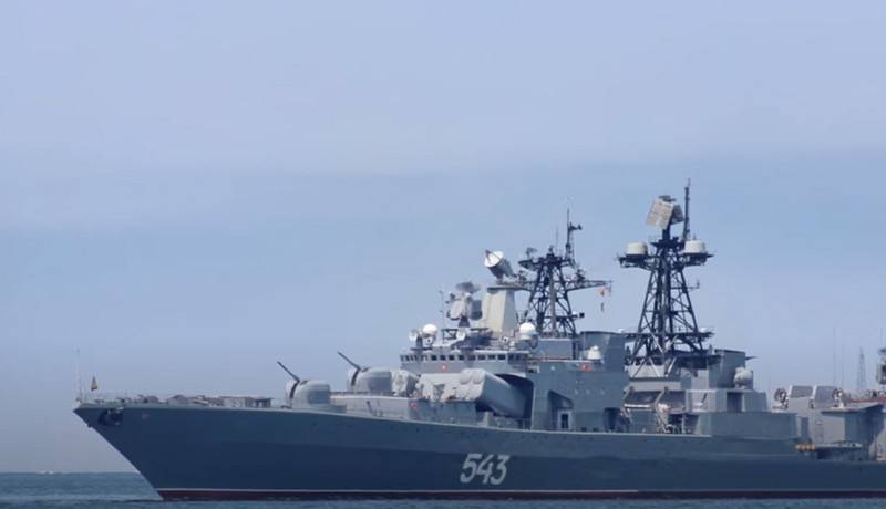 En proceso de modernización, el "Mariscal Shaposhnikov" realizó pruebas en el mar.