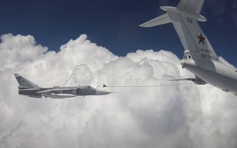 In a Network there was video of refueling the su-30SM and su-24 over the Crimea