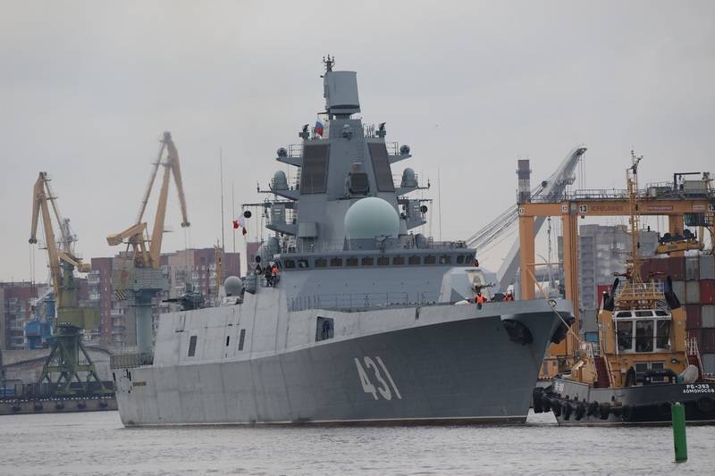 The first serial frigate of project 22350 Admiral Kasatonov transferred to the fleet