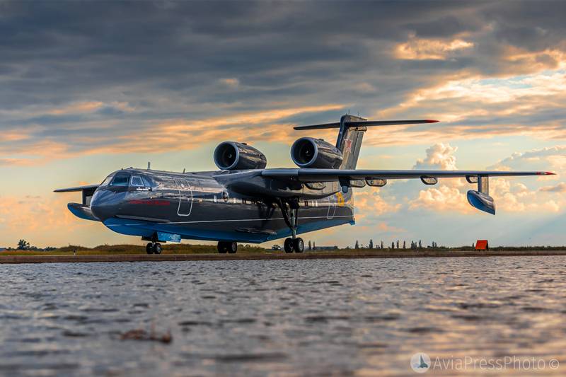 The first Be-200ES for the Ministry of Defense arrived in Yeysk