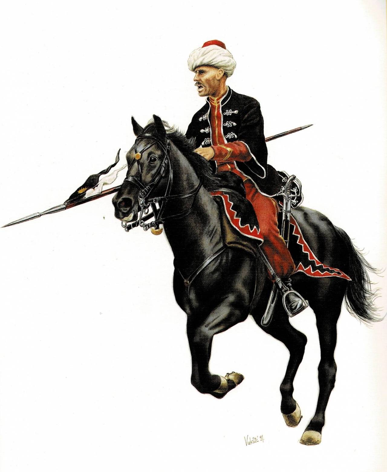 Гвардейская кавалерия Наполеона. Легкая кавалерия. Румынские гусары. Кавалерия Османской империи. Наездник 7