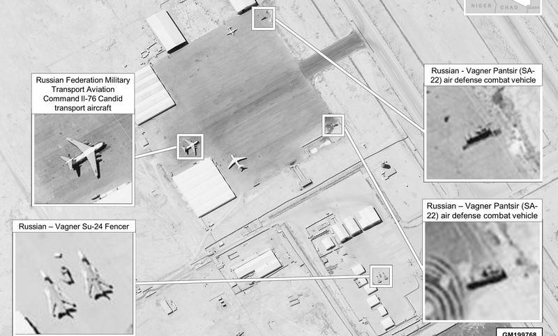 미국은 리비아에서 러시아의 존재를 증명하는 위성 이미지를 보여주었습니다.