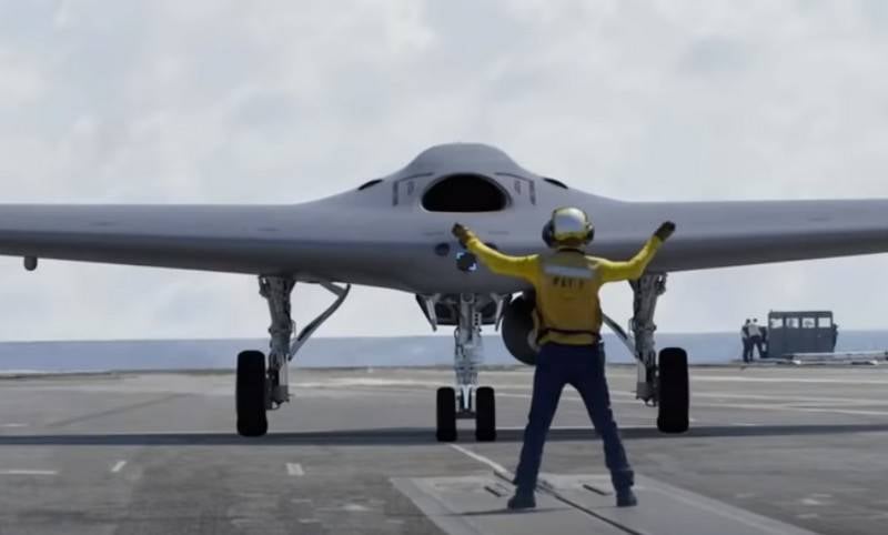 American MQ-25A deck drone received refueling equipment