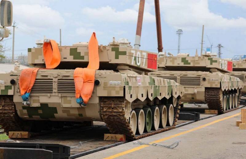 The first PLA echelon with equipment for the "Tank Biathlon" arrived in Russia