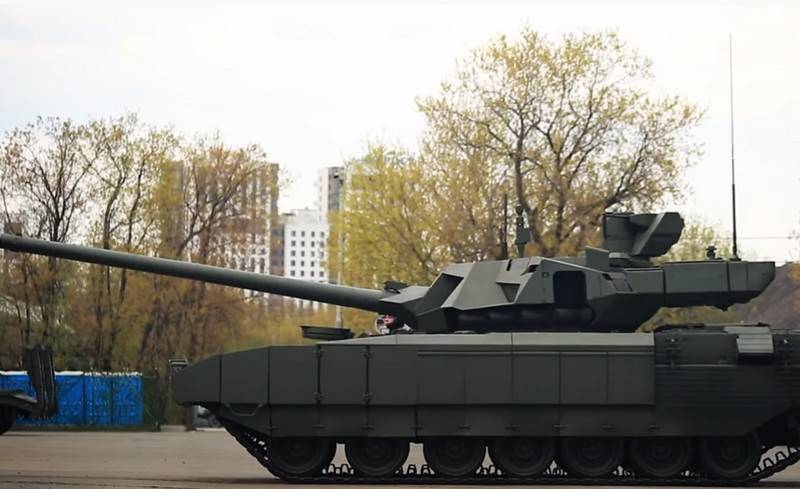 Manturov는 T-14 "Armata"전차의 채택 조건을 불렀습니다.