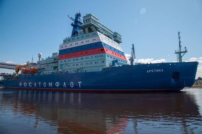 USC anunciou a data de transferência do navio quebra-gelo nuclear "Arktika" para o cliente