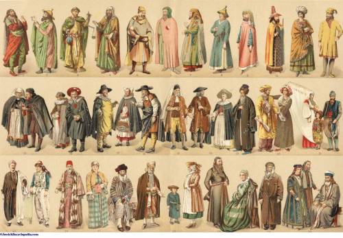 古代犹太人的衣服 根据宗教典范的一切